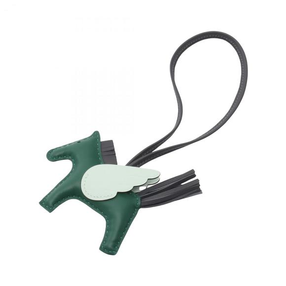 Hermes Hermès Rodeo Pegasus PM Vert Moyen Ardoise Peppermint Charm Accessory Anj - Picture 1 of 4